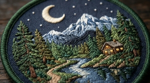 Patch brodé rond personnalisé, décoratif, à coudre sur les vestes, les casquettes, les sacs à dos, les vêtements et les accessoires de mode - Product Image 5