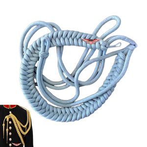 <b>Light</b> Blue Braided German Parade Aiguillette Uniform Shoulder <b>Cord</b> Metallic <b>Cord</b> German Aiguillette - Product Image 1