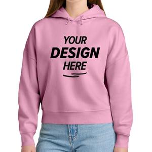 เสื้อฮู้ดดี้สีส้มพิมพ์โลโก้ตามสั่ง ผู้ชาย คุณภาพสูง ผ้าฝ้ายฟลีซเรียบ สตรีทแวร์ สีส้มนีออน เสื้อฮู้ดเปล่า ขายส่ง - Product Image 4
