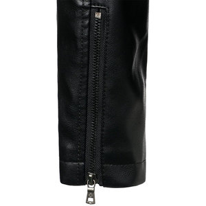 Chaquetas de Cuero para Hombre, Diseño Moderno, Totalmente Personalizadas, de Cuero Genuino de Búfalo, Hechas en Pakistán, Chaqueta de Cuero Negra - Product Image 6