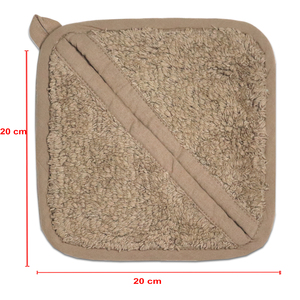 Support de casserole en coton éponge de couleur unie de haute qualité avec double poche, isolation thermique, fabriqué en Inde, en promotion - Product Image 5