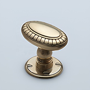 Poignée de meuble ovale en laiton antique, poignée de tiroir durable au design moderne pour commode, maison, bureau, hôtel, hôpital - Product Image 1