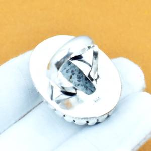 K2 Azurite Gemstone Oval Ring 925 Sterling Silver Handmade Bohemian Jewelry Natural Stone <b>Women</b> Ring Wholesale - Product Image 6