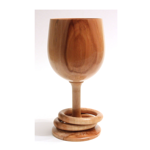 Verre à vin en bois fabriqué en Inde pour le service de l'eau et de la bière dans les restaurants, design artisanal pour la cuisine et la table - Product Image 6