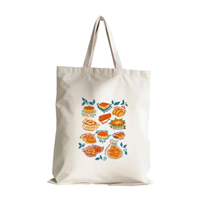 New Design Custom Printed Cotton Canvas Tote <b>Bag</b> New Simple Style Large Cute With Handle Comfortable For Shopping - Product Image 1