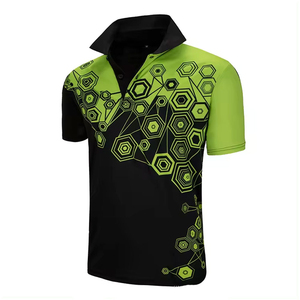 2026 Summer Men Solid Knitted Short Sleeve Casual Breathable Slim-Fit Sports Cotton Sublimation Men Polo <b>T</b> <b>Shirt</b> - Product Image 2