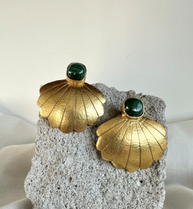 Boucles d'oreilles clous plaquées or avec perles, sans nickel, en acier inoxydable, bijoux de mode pour le quotidien - Product Image 4