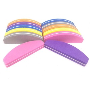 Lima de uñas de esponja de doble cara con diseño de cebra, grano 180, rosa, reutilizable, 9 cm, herramienta para el cuidado de uñas, 200 unidades, mini limas para pulir y lijar en manicura - Product Image 2