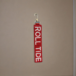 Porte-clés artisanal perlé fait main avec sangle en cuir durable et broderie de perles complexe, porte-clés lettre multi-styles - Product Image 2