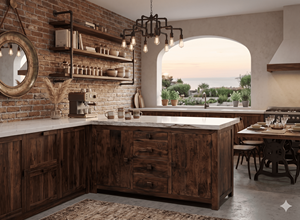 Modern Mango Wood Kitchen <b>Cabinets</b> 2 Door 2 Drawer <b>Storage</b> Cupboard <b>Dining</b> <b>Room</b> Furniture Living <b>Room</b> Furniture - Product Image 3