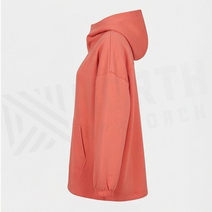 Sweat à capuche pour femme, lavage acide, imprimé personnalisé, coton écologique, décontracté, élégant, vêtements d'hiver de haute qualité - Product Image 3