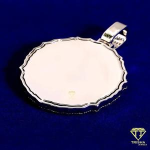 Colgante de Diseño con Símbolo, Diamantes Moissanite VVS y Plata de Ley 925, Joyería Hip Hop - Product Image 2