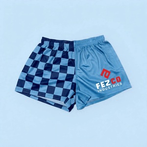 Custom rugby footy <b>shorts</b> Anti-bacterial sports <b>shorts</b> Digital printed <b>polyester</b> <b>shorts</b> Elastic waist men's <b>shorts</b> - Product Image 1