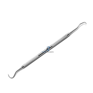 Détartreur dentaire manuel en acier inoxydable à poignée moletée pour l'élimination du tartre et le nettoyage de la plaque dentaire - Product Image 2