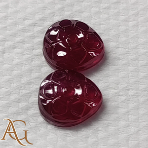 Camafeo tallado en cristal de rubí natural, gema suelta de color rojo, para fabricación de joyas, proveedores mayoristas, mejor precio - Product Image 4