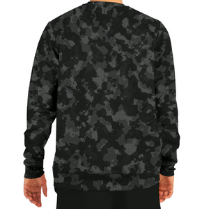 Sweat-shirt à col rond camouflage pour homme, coupe classique, 100% polyester, tricoté, respirant, style décontracté - Product Image 2