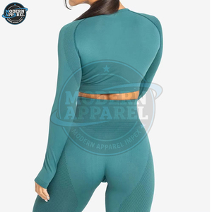 Oem & Odm Fitness Running Athletic Yoga Suits 2pcs Women's Yoga Leggings Set Woman Yoga Wear Custom Logo - Product Image 3