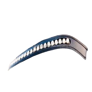 Banda de cuero negro vacía para cejas de caballo, banda de cristal curvo, ostentosa, banda para cejas de caballo, proveedor - Product Image 1