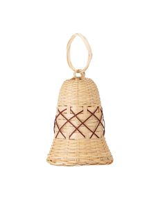 Decorative Handmade Rattan <b>Cow</b> <b>Bell</b> Wall Hanging Ornament For Vintage Farmhouse Interior And Garden Spaces - Product Image 5