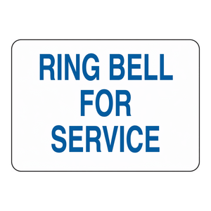 Sonnette Brady pour signalisation de service, panneau de signalisation durable 7 x 10 pouces pour bureaux d'accueil - Product Image 3