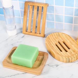 Porte-savon en bois d'acacia avec drainage - Accessoires de salle de bain en bois faits à la main en gros - Product Image 1