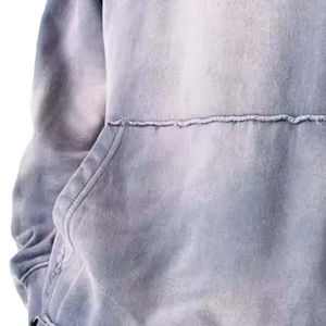 Ensemble 2 pièces OEM unisexe, pantalon de survêtement évasé et sweat à capuche effet délavé, 100% coton, streetwear, prix de gros, prix abordable, OEM 2026 - Product Image 5