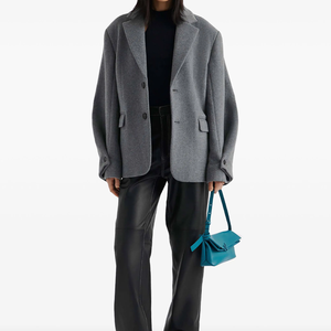 Nouvelle Arrivée Blazer Oversize pour Femme, Élégant, Couleur Unie, Simple Boutonnage, Manches Longues, Idéal pour le Bureau et les Affaires - Product Image 2
