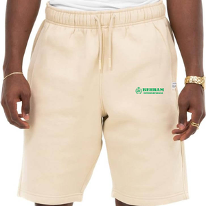 BEHRAM INTERNATIONAL Short Bermuda Homme en Coton Couleur Unie, Taille Élastique, Fermeture à Cordon, Tissu Respirant, Coupe Mi-Haute - Product Image 4