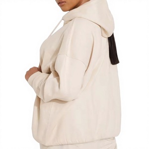 Heavyweight Men's 100% Cotton Oversized Solid Hoodie Winter Wear Custom Logo Front Digital Printing ODM Pullover Streetwear 2026 - Product Image 3