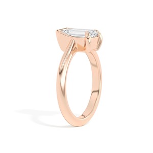 Anillo de Oro Sólido de 14K con Diamante Corte Pera y Bisel Inclinado, Certificado por IGI, para Boda, Compromiso, Aniversario, Regalo, Fiesta - Product Image 5