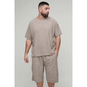 Ensemble de survêtement de sport en coton respirant pour homme, 2 pièces, short et haut, idéal pour l'été – Nouvelle collection en gros - Product Image 1