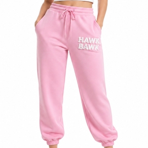 Women Joggers Pants Adjustable Drawcord <b>Cuffed</b> Ankle Finish Side Hand Pockets Comfortable Regular Fit Soft Touch Feel Elastic - Product Image 1