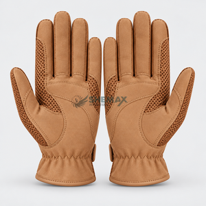 Guantes de equitación personalizados con costuras duraderas, materiales suaves y marca personalizada para jinetes. - Product Image 5