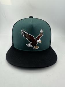 Casquette Snapback Personnalisée avec Broderie 3D SS26 Philadelphia Eagles Football SEA Helmet S Lime Navy, Équipe de Football Urbaine - Product Image 2
