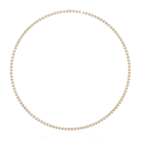 Luxuriöse Smaragdschliff Labor-Diamant Tennis-Kette Halskette CVD HPHT IGI Zertifiziert 14K Massivgold Diamantkette Halsschmuck