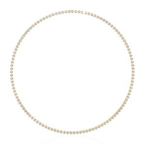 Collar de Cadena de Diamantes Cultivados en Laboratorio con Corte Esmeralda de Lujo, Certificado IGI CVD HPHT, Cadena de Diamantes de Oro Sólido de 14K - Product Image 3