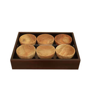 ถาดไม้หรูหราทองพร้อมด้ามจับไม้อะคาเซียพรีเมียมไม้มะม่วงและชีแฮมสำหรับการรับประทานอาหารกาแฟและการตกแต่งโรงแรม - Product Image 3