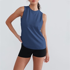 Camiseta sin mangas de calidad premium para mujer, estilo atlético, chaleco deportivo, ropa de calle sencilla, ropa de gimnasio, camisetas sin mangas con logo personalizado para mujer - Product Image 1