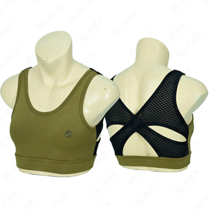 Sujetadores deportivos de LICRA/nailon personalizados Ultimate Support, mallas de Yoga con cintura elástica, diseño sólido moderno, actividades de Fitness transpirables - Product Image 2