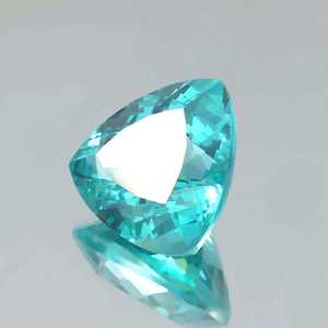 Saphir naturel bleu-vert de Montana, taille trion, facetté, pierre précieuse en vrac pour la fabrication de bijoux, vente en gros - Product Image 6