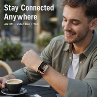 Montre connectée Dz09 avec appels vidéo WiFi, compatible Android et iOS, avec carte SIM, montre de sport, téléphone avec carte SIM