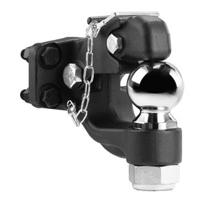 Gancio di traino combinato con capacità di carico di 20000 libbre, attacco per ricevitore con sfera da 2 5/16 pollici, compatibile con attacchi da 2,5 e 3 pollici. - Product Image 4