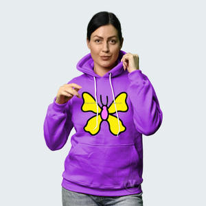 Sudadera con capucha de lana de algodón de gran tamaño hombro caído lavado térmico para invierno 100% tela de punto de longitud corta impresa - Product Image 2