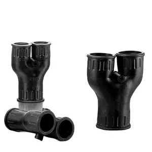 3 Way Y Shaped Rubber Plastic Connector for Flexible Corrugated Conduit