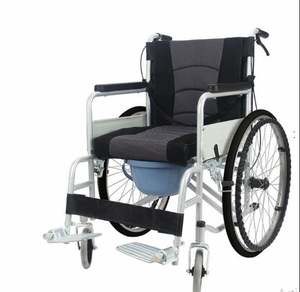 Silla de Ruedas Ligera de Madera de 24 Pulgadas, Cómoda, con Capacidad de Carga de 150 kg, para Pacientes con Parálisis Cerebral, con Ruedas Grandes y Suaves - Product Image 1