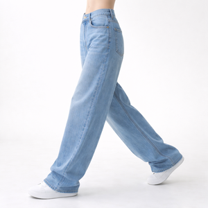 Pantalones Vaqueros Holgados de Cintura Baja para Mujer, Transpirables y a la Moda, Talla Grande, para Otoño - Product Image 3