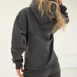 Organic Cotton Oversized Crewneck Women's Sweatshirt Premium Heavyweight Fleece Drop Shoulder <b>Jumper</b> For Women - Product Image 6