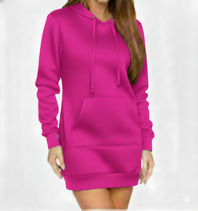 Sudadera con Capucha de Punto Oversize de Moda para Mujer, Personalizable, con Cierre Frontal, Manga Larga, 100% Algodón, Sudadera de Invierno, Servicio OEM - Product Image 6