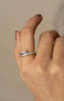 Bague minimaliste en argent sterling 925 avec zircon cubique taille princesse pour homme, idéale pour le quotidien, mariage/fiançailles, lot en gros