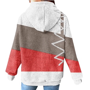 Sweat à capuche à manches longues en coton pour femmes décontracté automne hiver pull chaud avec couverture anti-rétrécissement pour un usage quotidien - Product Image 4